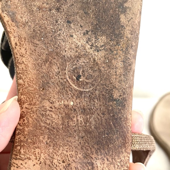 Authentic Chanel sandals with camellia - Picture 7 of 8